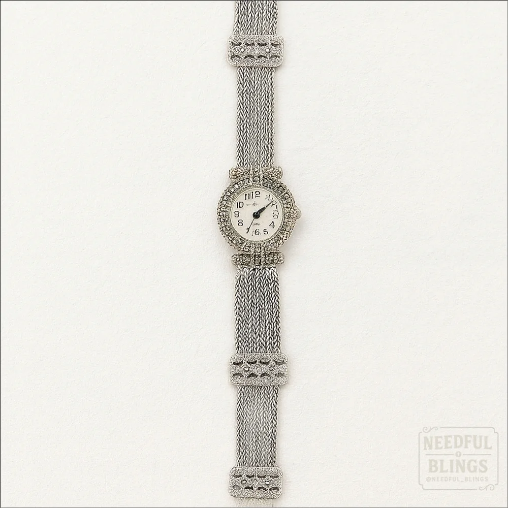 De Vons Vintage Silver-Tone Bracelet Watch 0.5